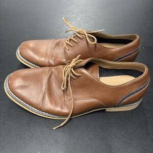 Men's J. Ferrar "Jake"‎ Brown Oxford Dress Shoes Size 10